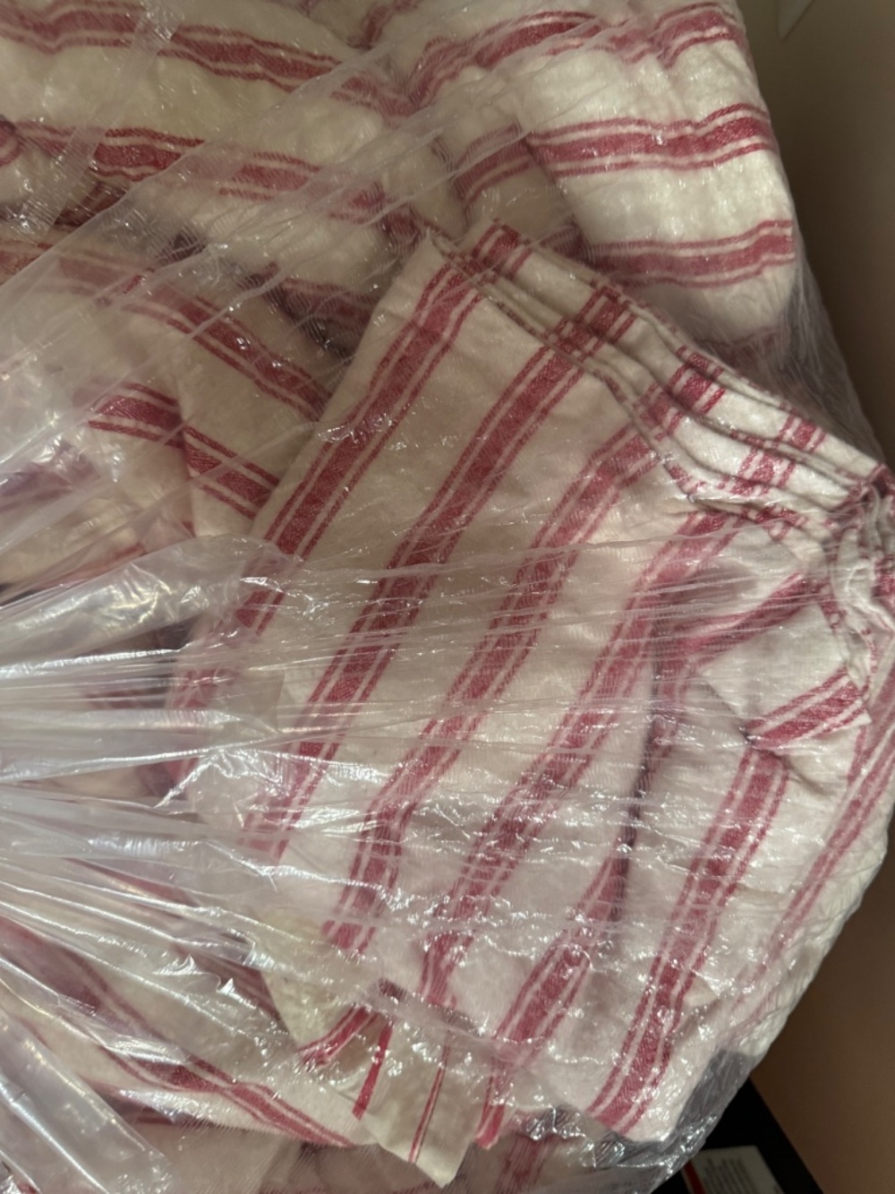 Laura Ashley Ticking Stripped King size set of 3 EUC - Picture 2 of 2